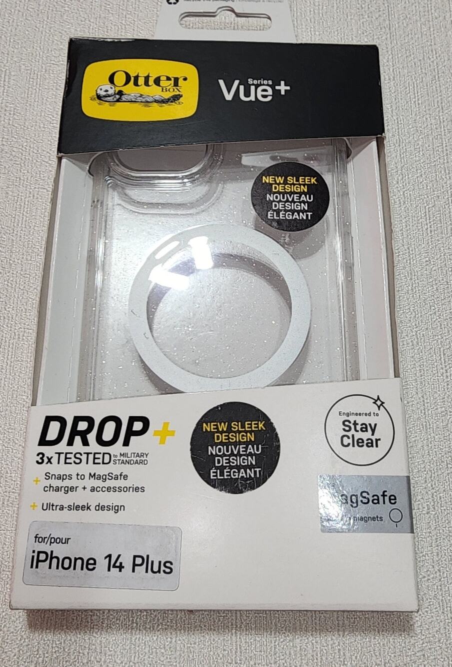 Otterbox series Vue plus iPhone 14 plus clear Glitter